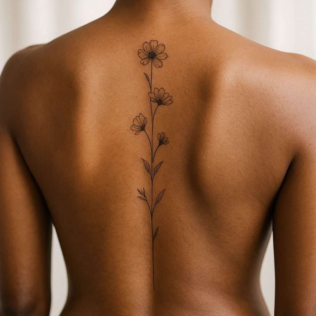 28 Spine Tattoos for Women That Follow the Centre Line