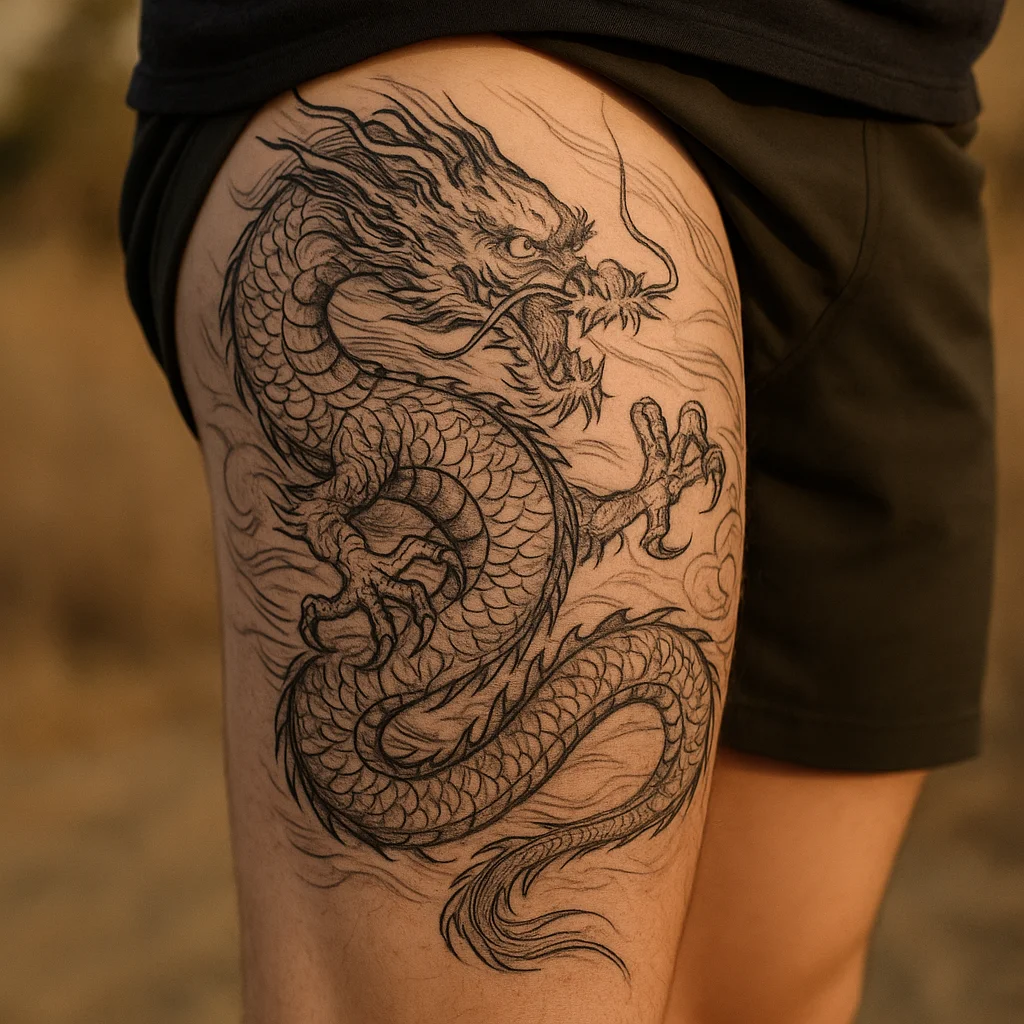 30 Thigh Tattoos for Men, Small to Full Leg