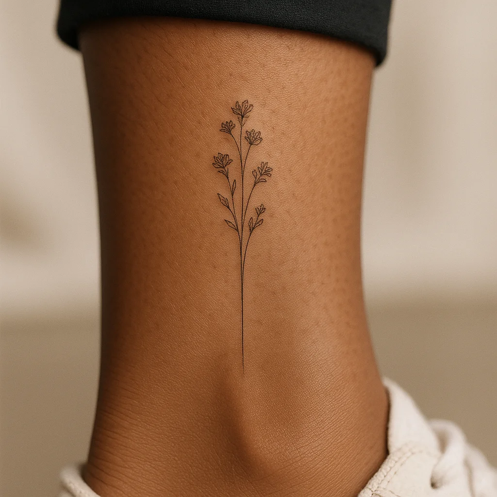 26 Small Ankle Tattoos That Dodge the Sock Line