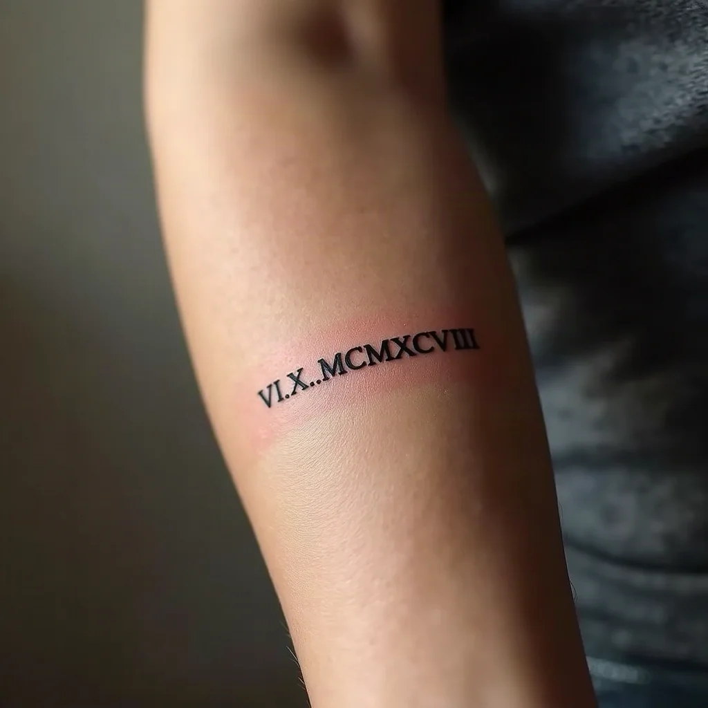 Roman Numeral Date Tattoos: 12 Layouts Done Right
