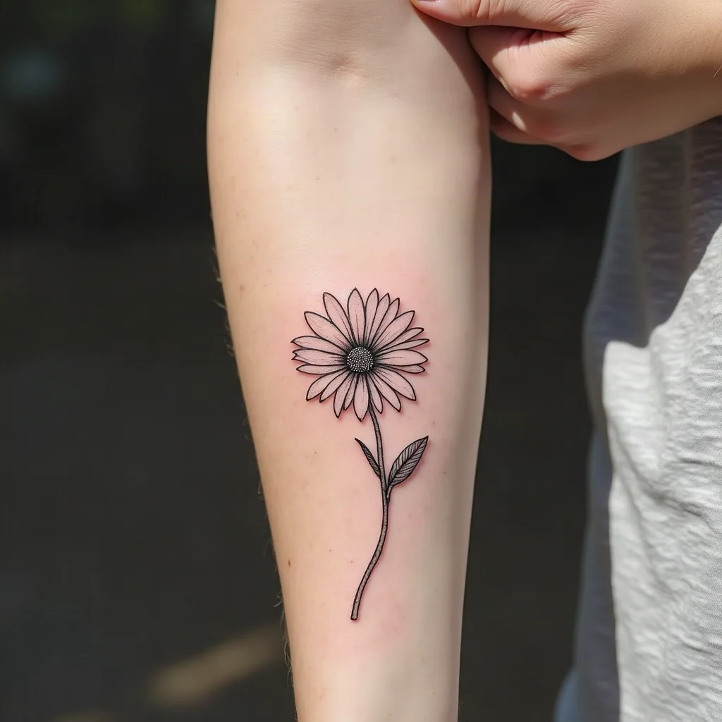 September Aster Tattoos: 28 Ideas by Petal Style